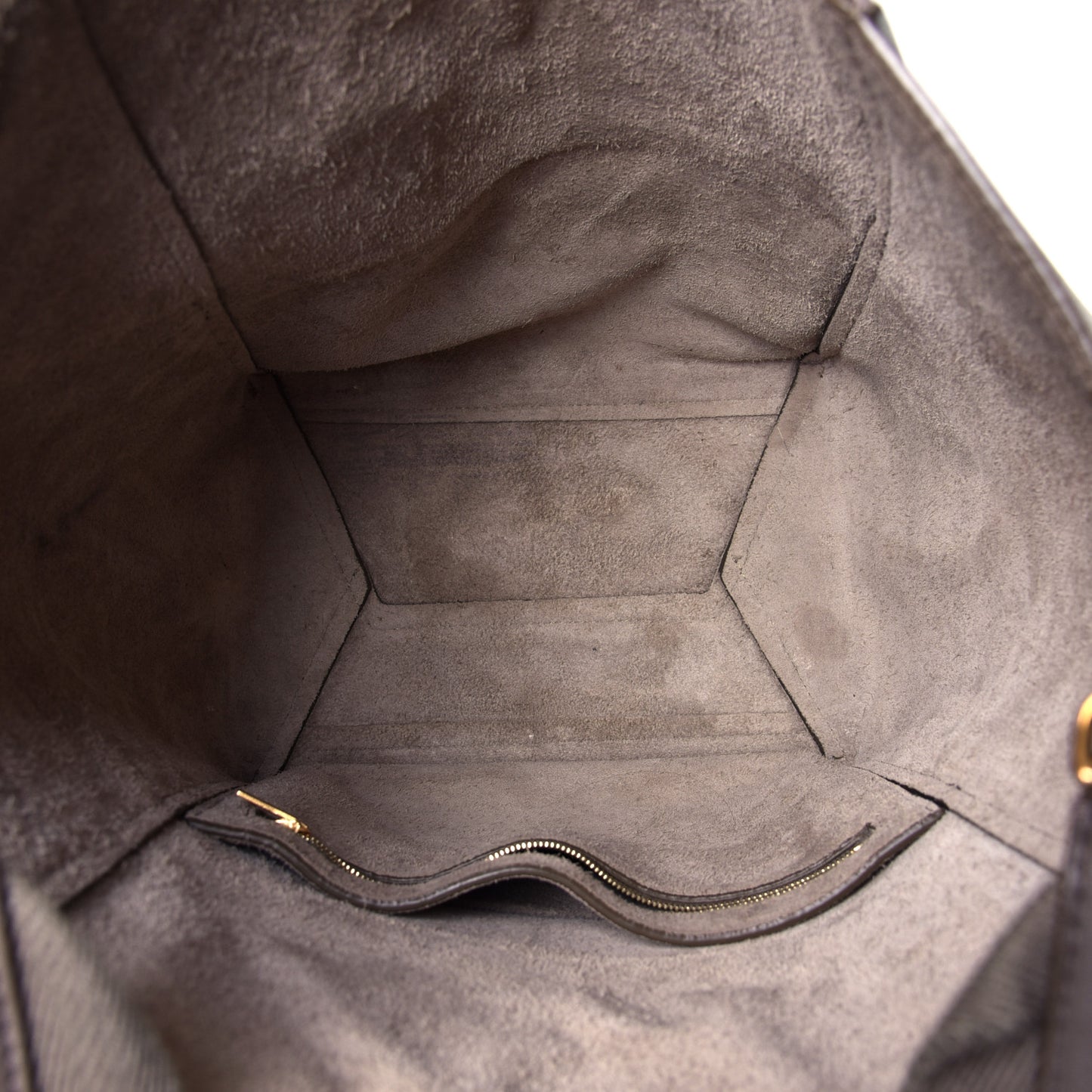 Soft Grained Calfskin Sangle Bucket Bag Taupe
