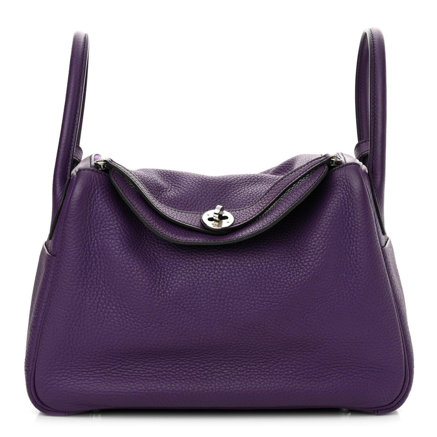 Hermes Taurillon Clemence Eclat Lindy 30 Ultraviolet Bleu Obscur 1 of 11