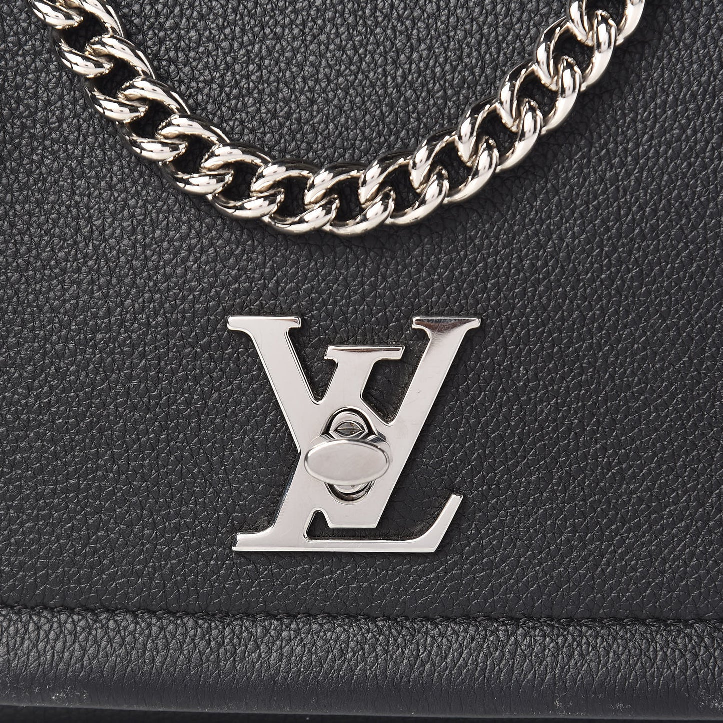 Calfskin Lockme II Chain Bag BB Black