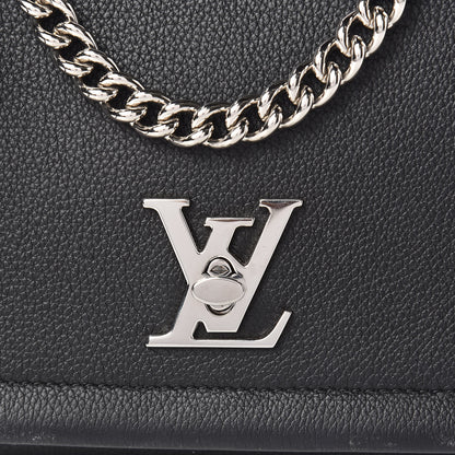 Louis Vuitton Calfskin Lockme II Chain Bag BB Black 10 of 11