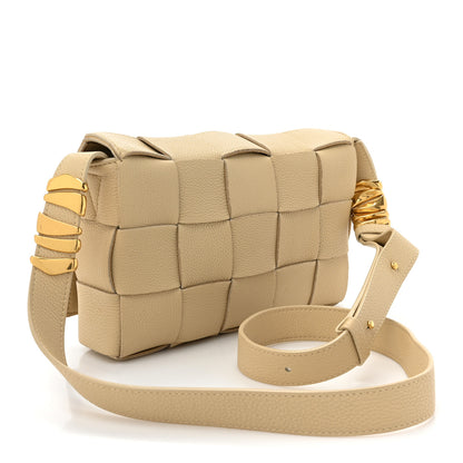 Bottega Veneta Grained Calfskin Maxi Intrecciato Cassette Crossbody Bag Porridge 3 of 13