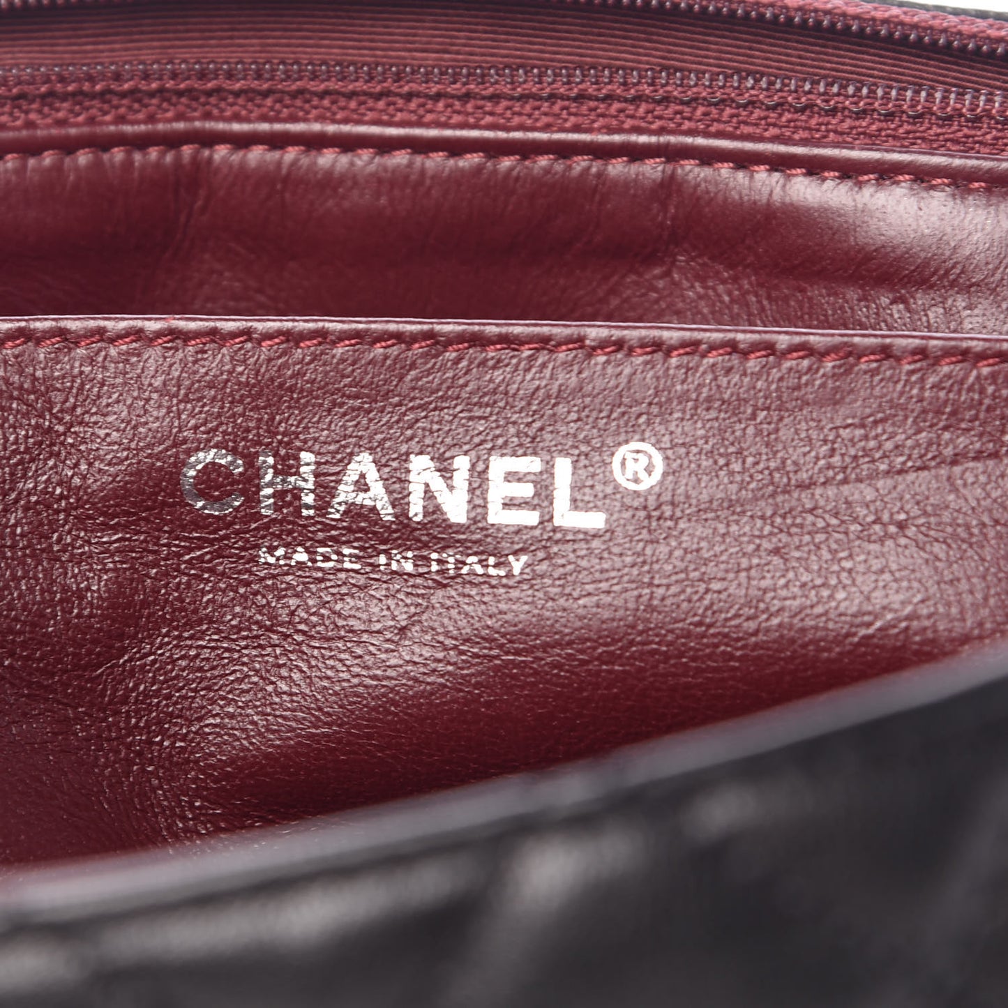 Washed Lambskin Quilted Jumbo Single Flap Bijoux Chain Black