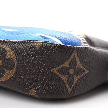Louis Vuitton Monogram 2019 Christmas Animation Mini Venice Pochette Accessories Blue 8 of 9