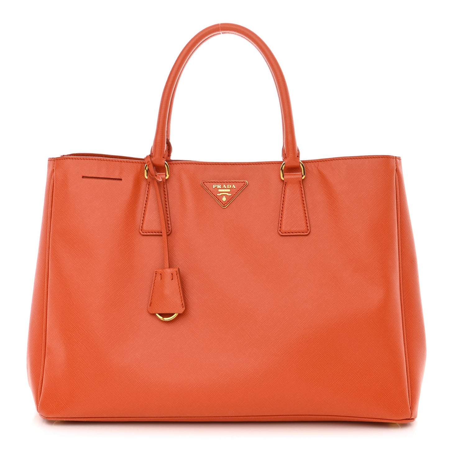 Saffiano Lux Large Tote Papaya
