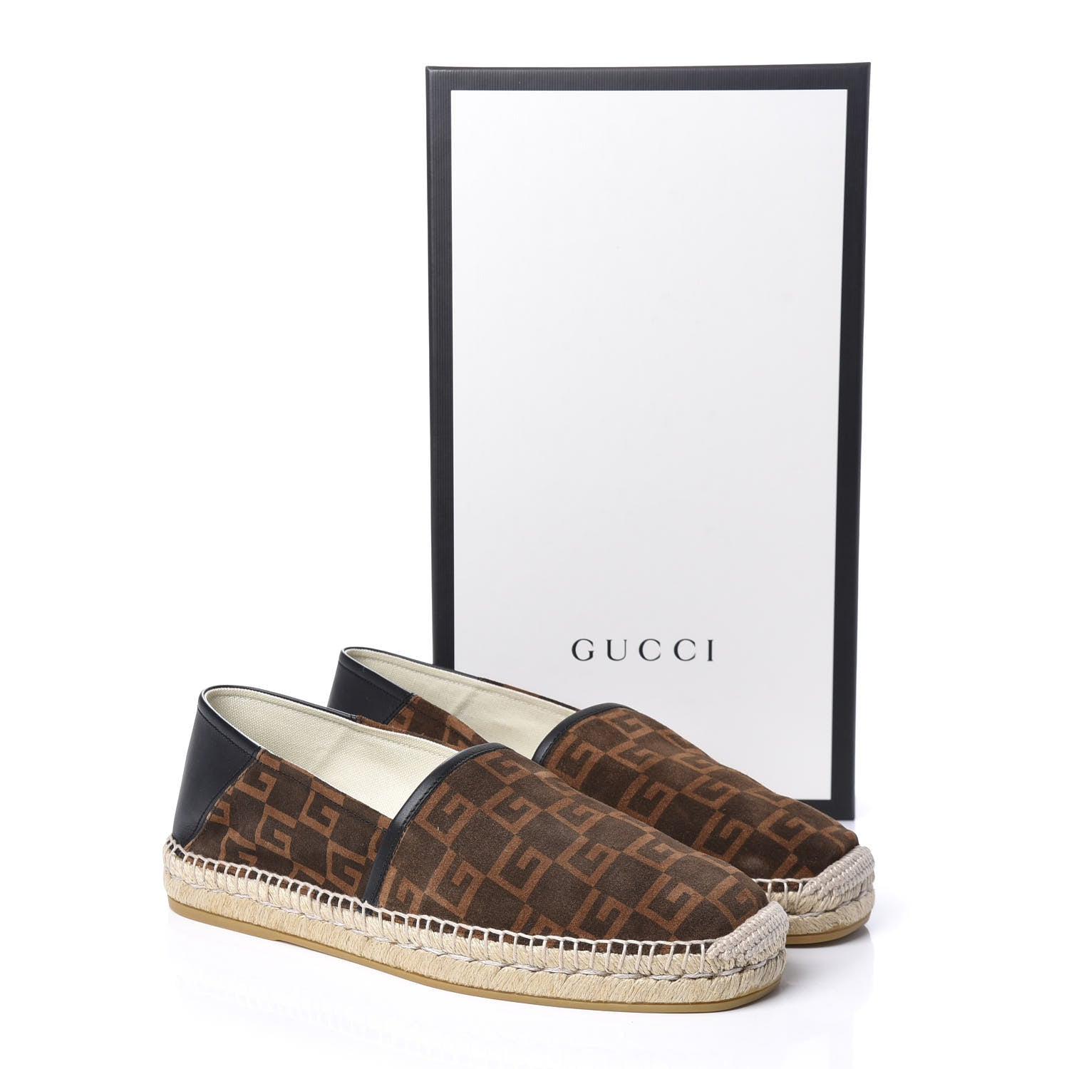 Gucci Suede Square G Mens Espadrilles 9 Sigaro 12 of 12
