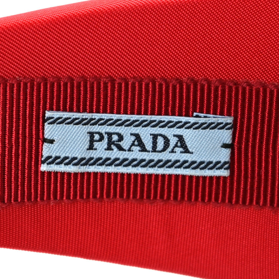 Re-Nylon Triangle Logo Headband Fuoco