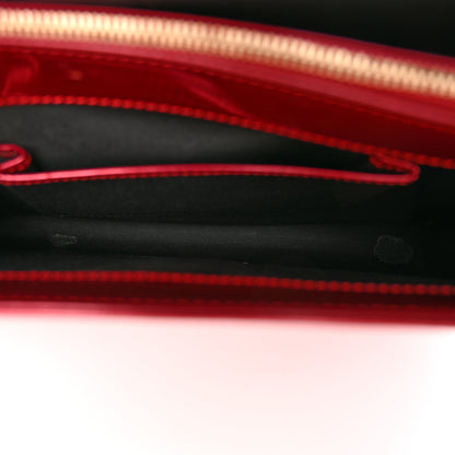 Bulgari Metallic Calfskin Serpenti Forever Shoulder Bag Red 7 of 13
