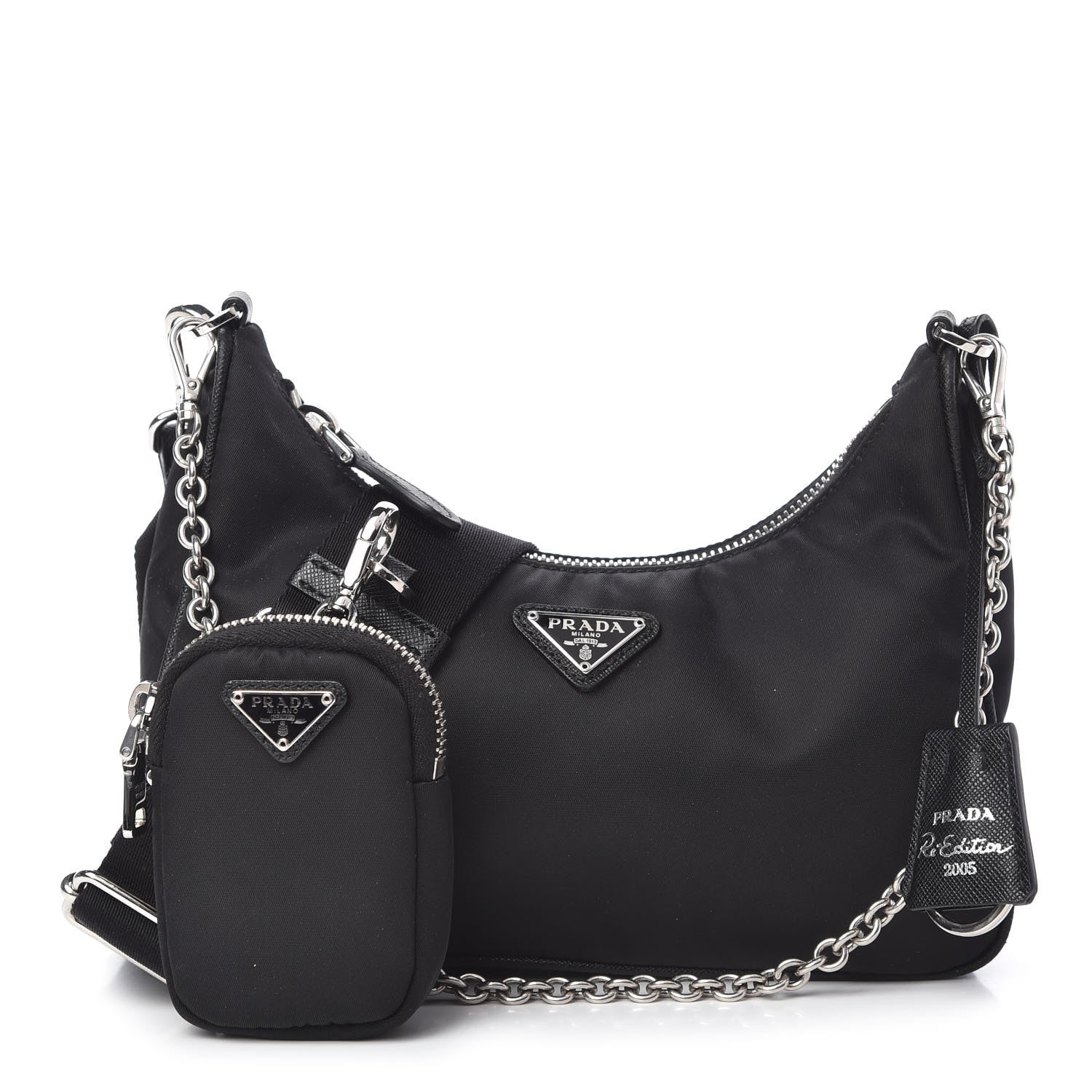 Prada Nylon Re-Edition 2005 Shoulder Bag Black 1 of 10