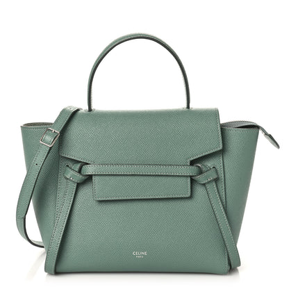 Celine Grained Calfskin Nano Belt Bag Celadon 1 of 8