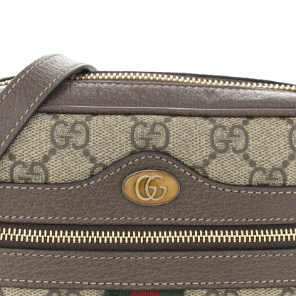 Gucci GG Supreme Monogram Web Mini Ophidia Shoulder Bag Brown 8 of 11