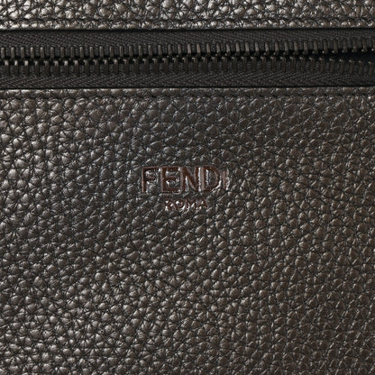 Fendi Cuoio Romano Lux Mini Peekaboo I SEE U Satchel Graphite 6 of 8
