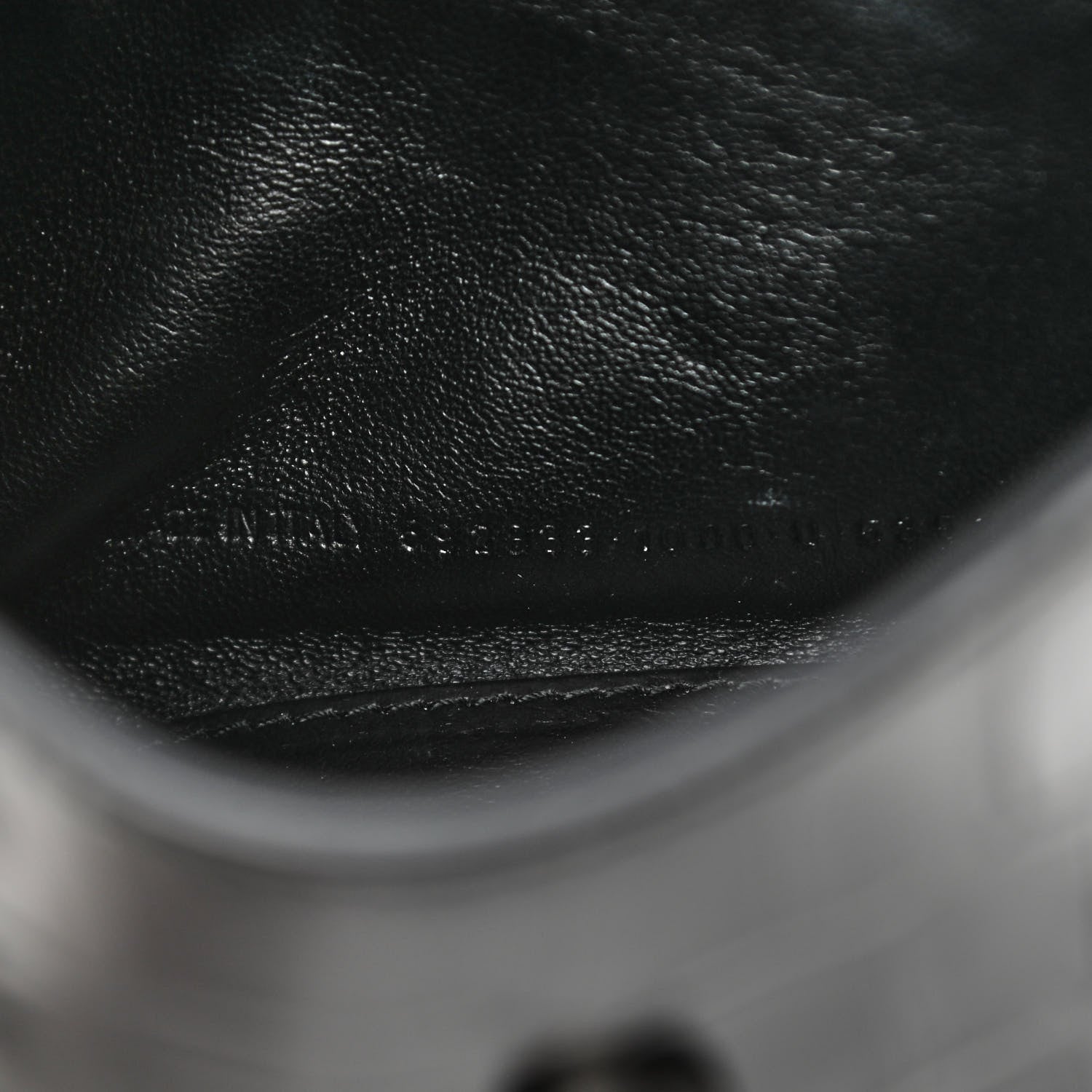 Balenciaga Shiny Calfskin Monochrome Crocodile Embossed Hourglass Top Handle Bag XS Black 7 of 10