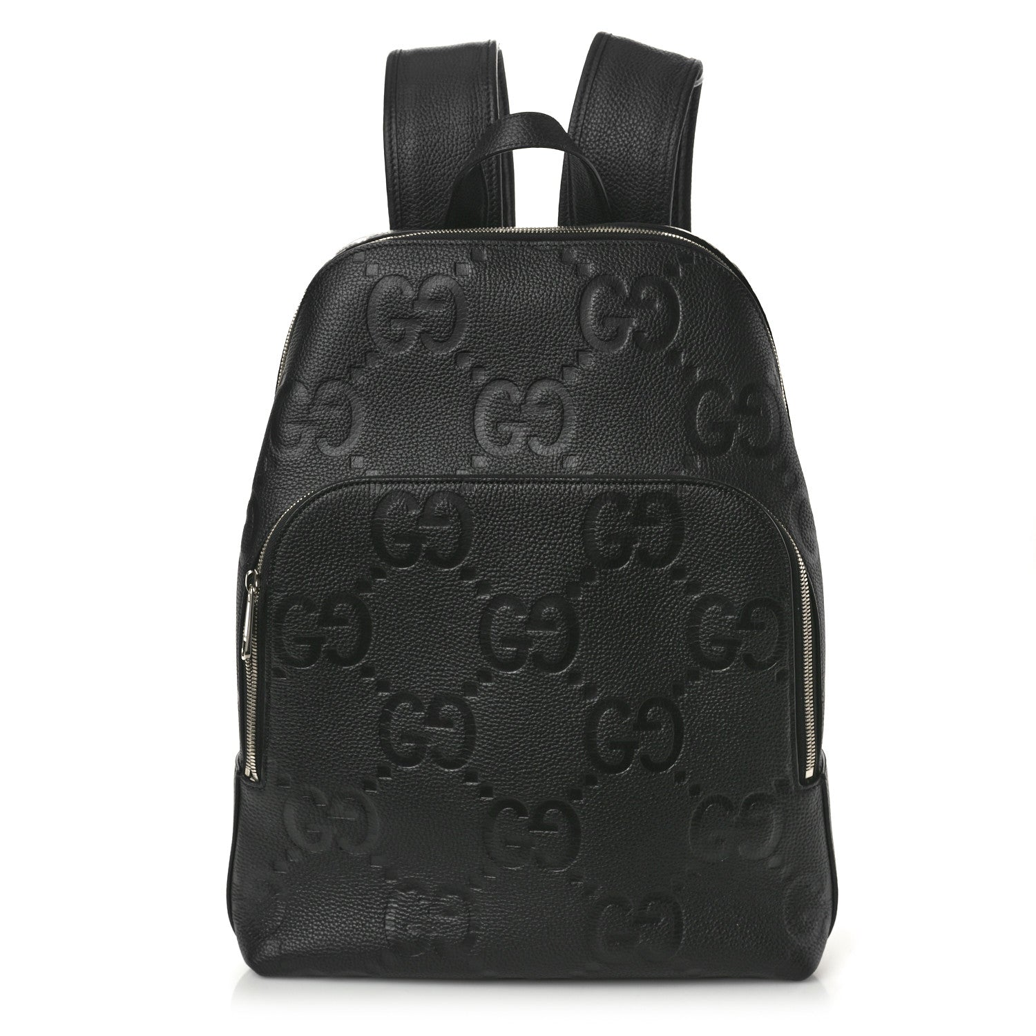 Gucci Calfskin Jumbo GG Embossed Large Backpack Black 1 of 10
