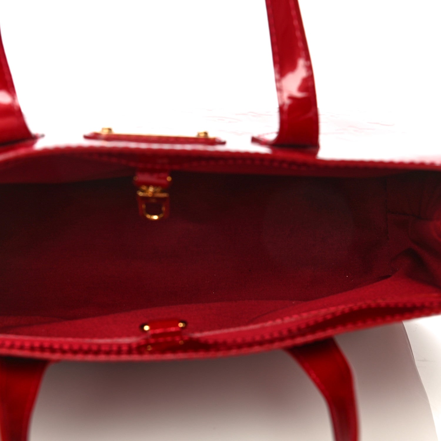 Louis Vuitton Vernis Rayures Wilshire PM Pomme D'Amour 4 of 9