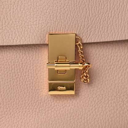 Chloe Grained Lambskin Drew Shoulder Bag Cement Pink 10 of 10