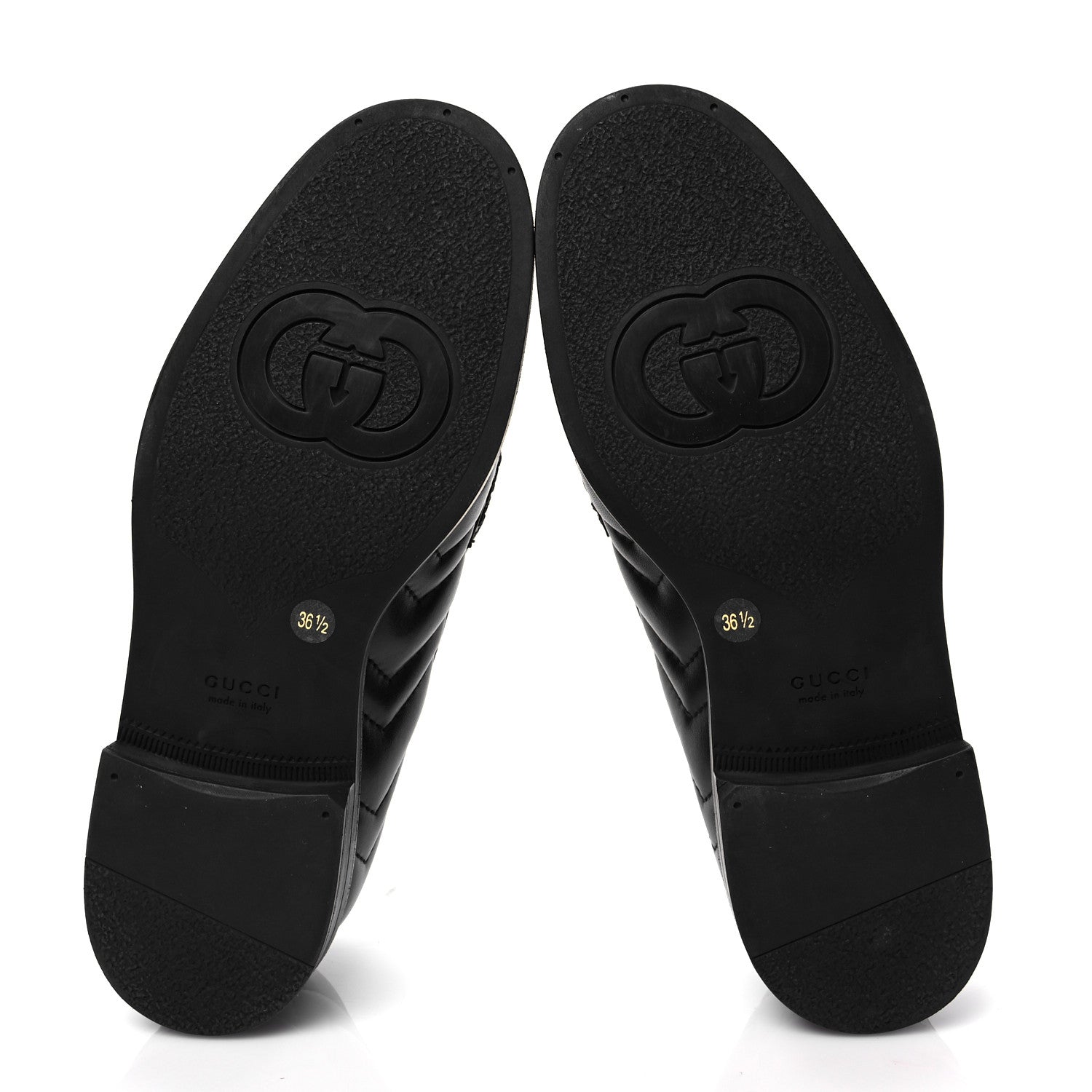 Gucci Nappa Matelasse Double G Marmont Loafers 36.5 Black 5 of 9