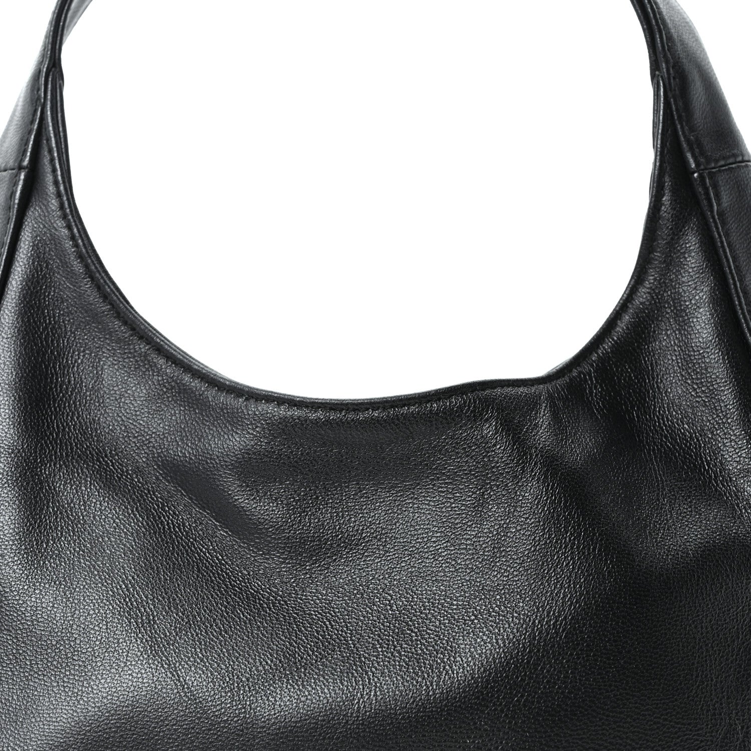 Prada Nappa Mini Triangle Hobo Black 7 of 9