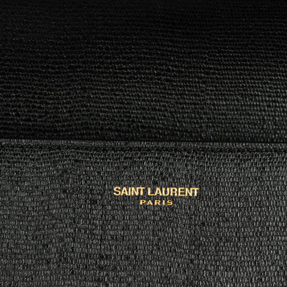 Saint Laurent Textured Calfskin Classic Y Ligne Clutch Black 6 of 8