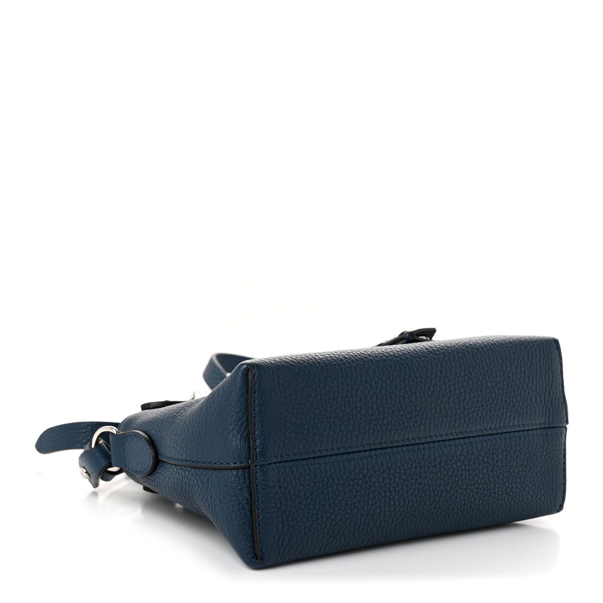 Fendi Cuoio Romano Selleria Sintetica Tape Stitch Mini By The Way Boston Bag  Placca Argento 4 of 9