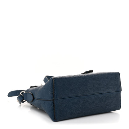 Fendi Cuoio Romano Selleria Sintetica Tape Stitch Mini By The Way Boston Bag  Placca Argento 4 of 9