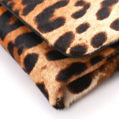 Dolce & Gabbana Calf Hair Leopard Print Chain Clutch 9 of 9
