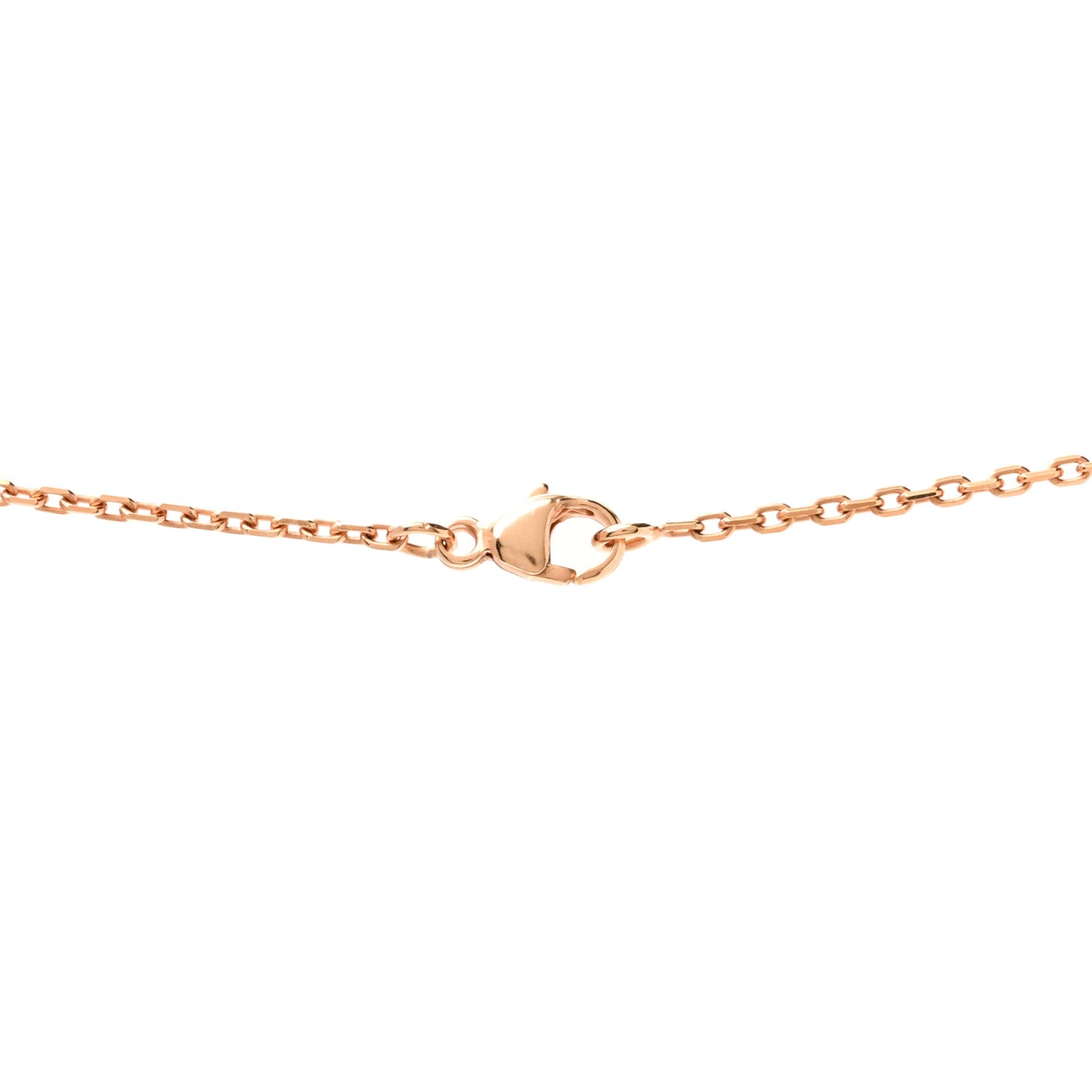 Lacquered Rose Gold Mini Pop H Pendant Necklace Rose Dragee