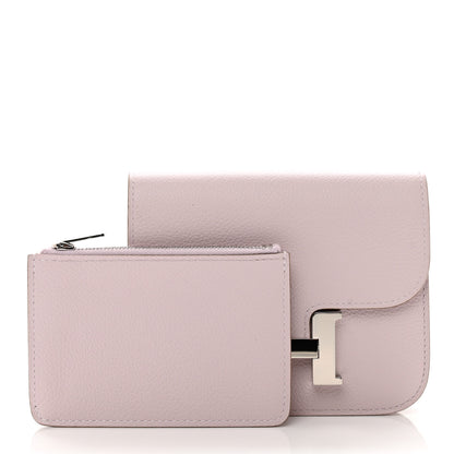Hermes Evercolor Constance Slim Wallet Mauve Pale 3 of 8