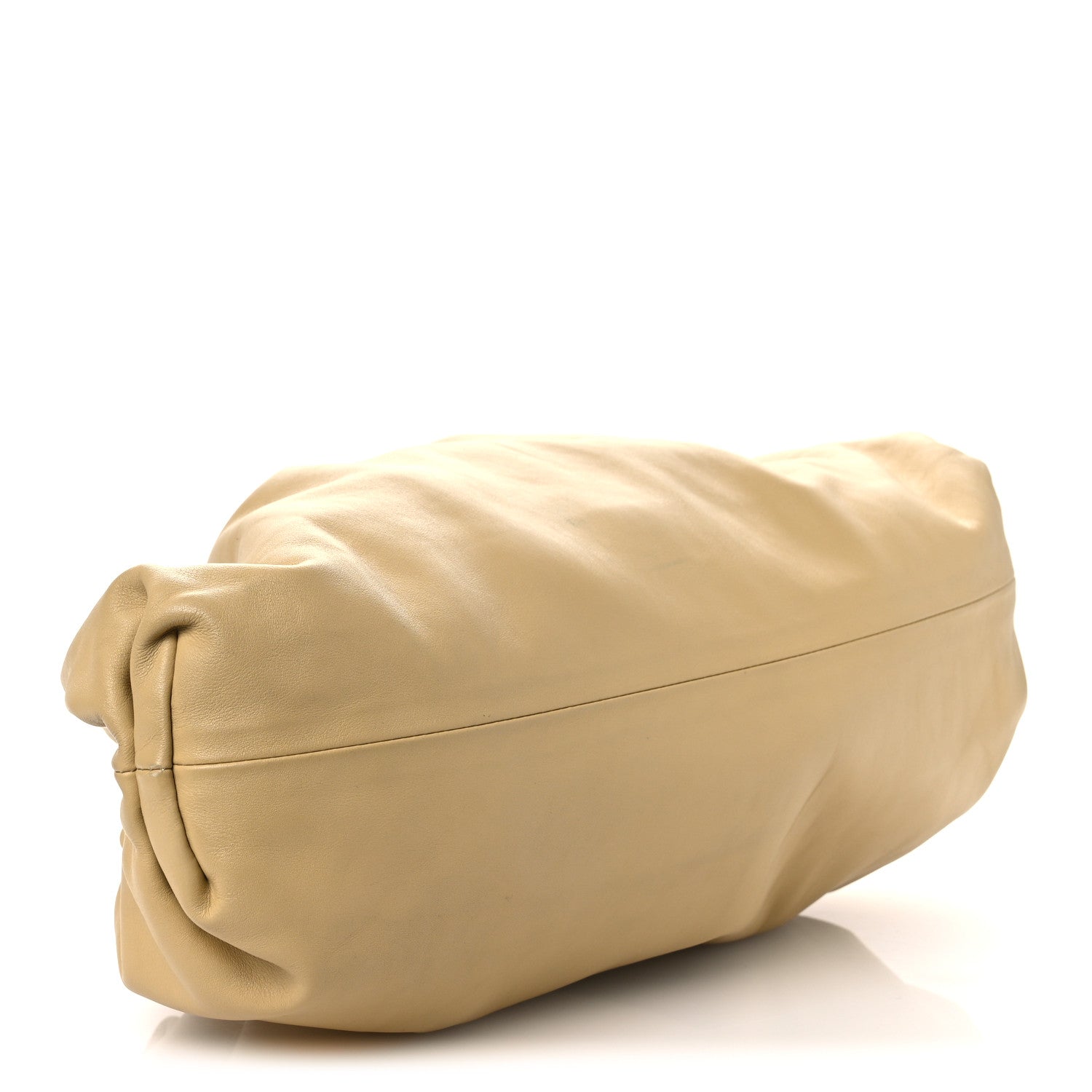 Bottega Veneta Smooth Butter Calf The Pouch Oversized Clutch Tapioca 4 of 13