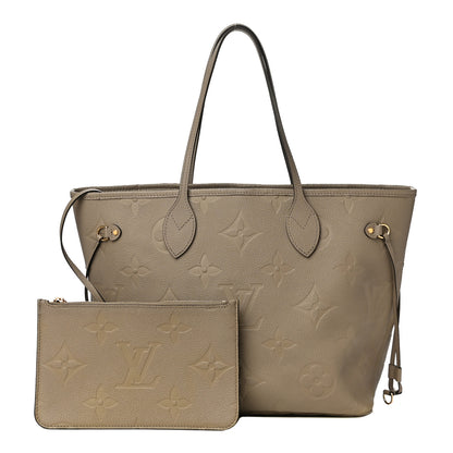 Louis Vuitton Empreinte Monogram Giant Neverfull MM Tourterelle 1 of 11