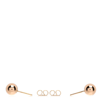 Tiffany 18K Rose Gold 8mm HardWear Ball Earrings 3 of 4