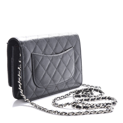Chanel Caviar Quilted Wallet On Chain WOC Black 3 of 11
