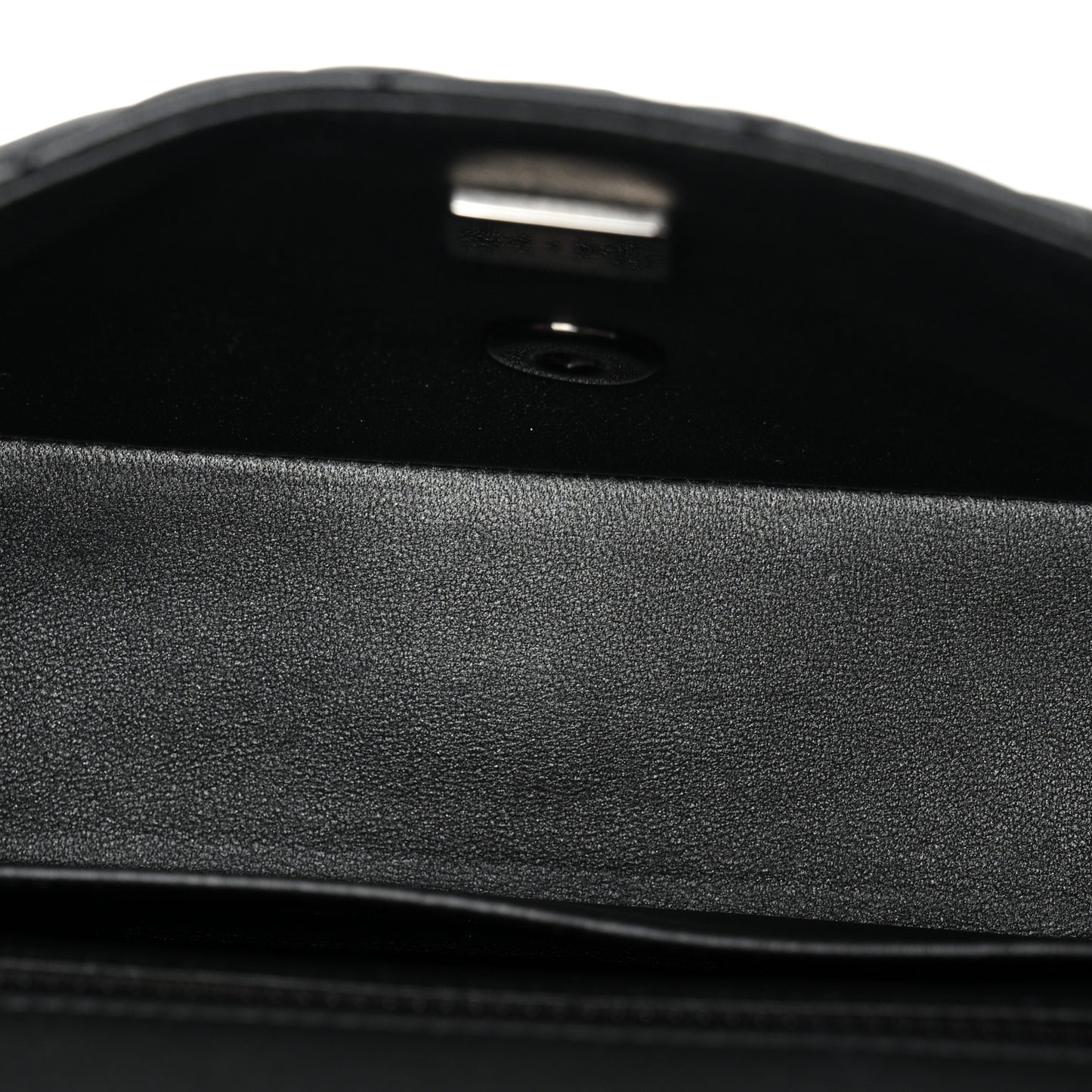 Lambskin Quilted Mini Rectangular Flap So Black