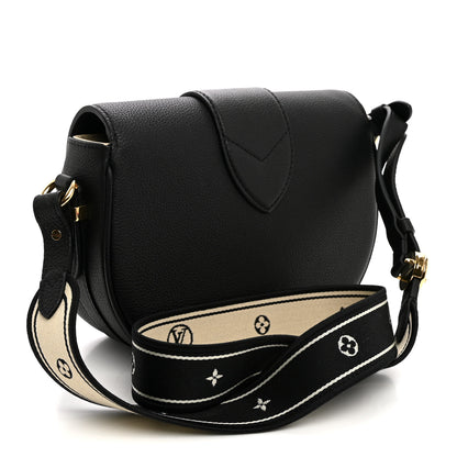 Louis Vuitton Grained Calfskin LV Pont 9 Soft PM Black 3 of 9