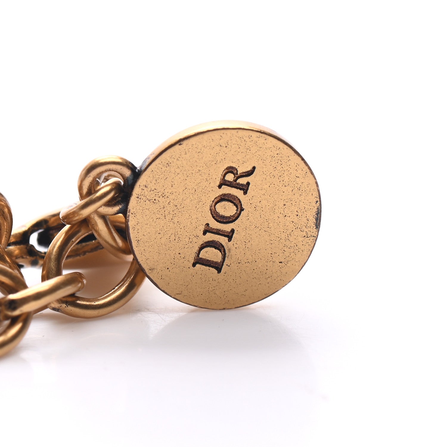 Christian Dior Metal Danseuse Etoile Chain Bracelet Gold 4 of 7