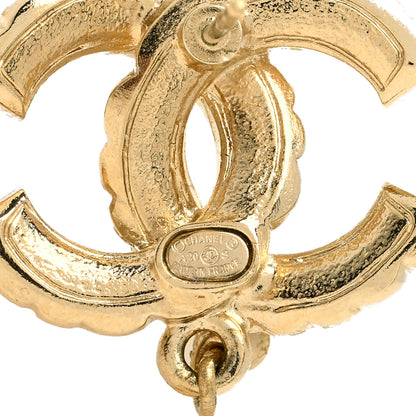 Chanel Pearl CC Drop Earrings Gold Pearly White 3 of 3