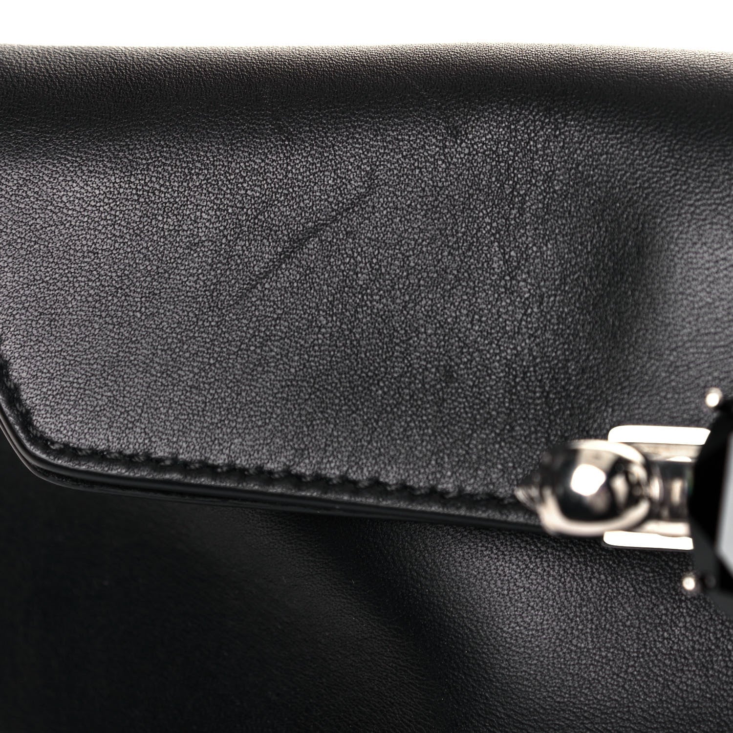 Alexander McQueen Nappa Skull Four Ring Clutch Black 13 of 16