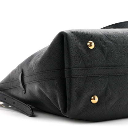 Louis Vuitton Empreinte Monogram Giant Carryall MM Black 9 of 11