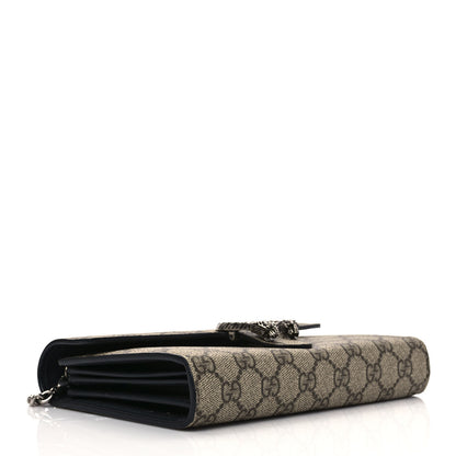 Gucci GG Supreme Monogram Mini Dionysus Chain Wallet Beige Black 3 of 7