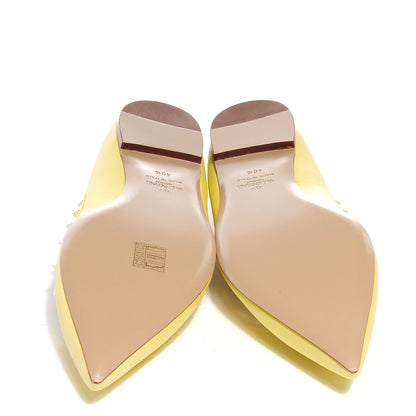 Valentino Garavani Nappa Rockstud Ballerina Flats Yellow 40.5 5 of 7