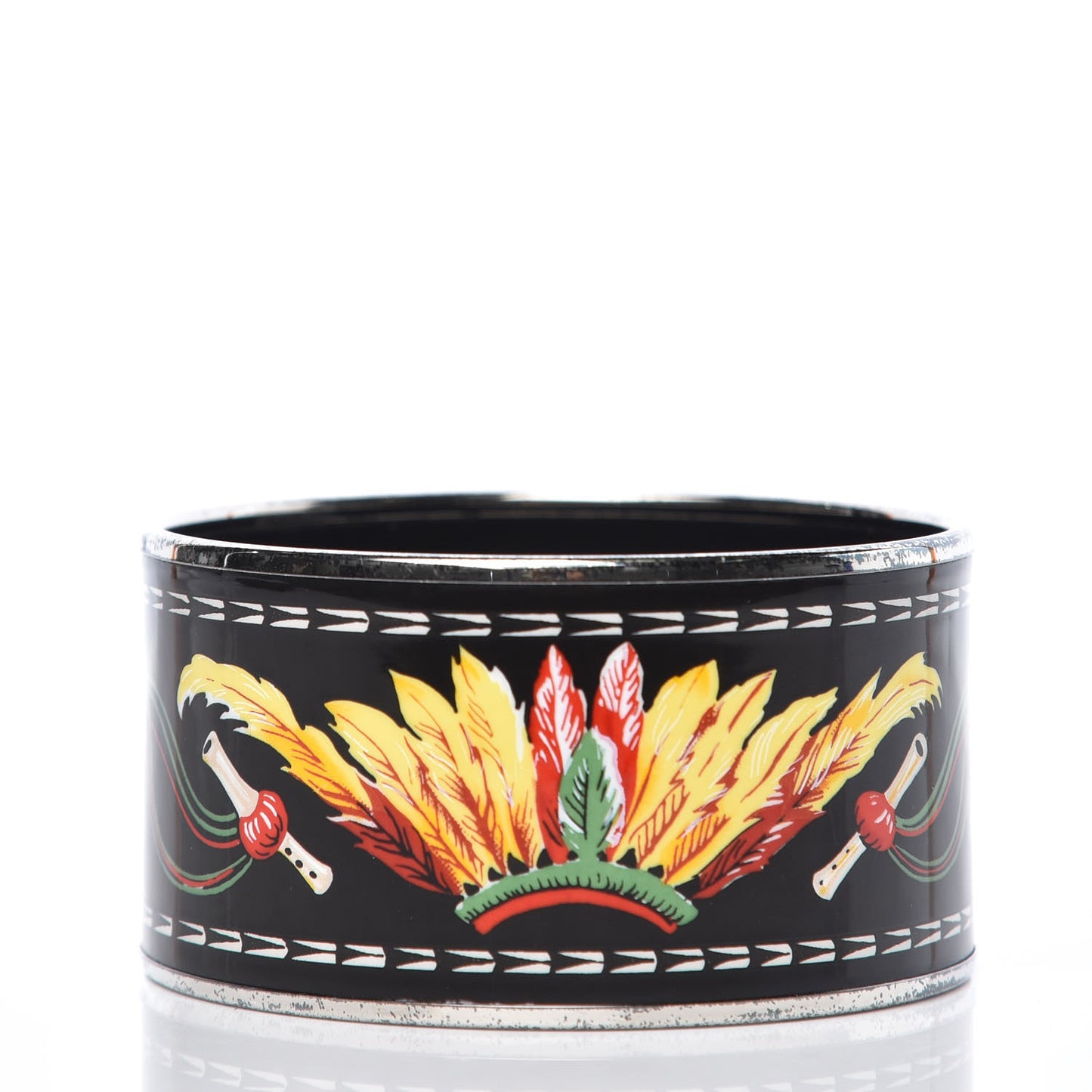 Enamel Printed Extra Wide Brazil Bracelet 62