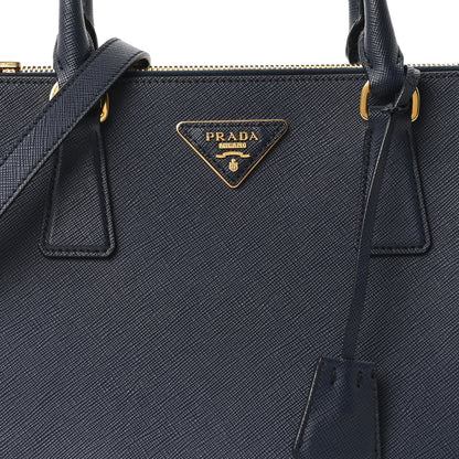 Prada Saffiano Small Galleria Double Zip Tote Baltico 8 of 10