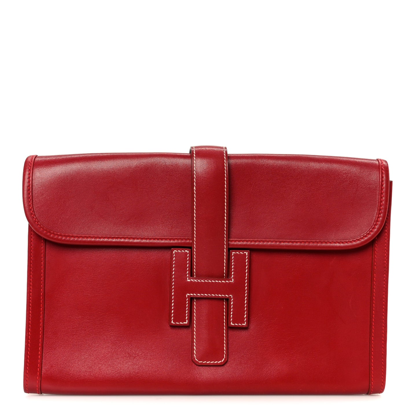 Courchevel Jige PM Clutch Rouge Vif