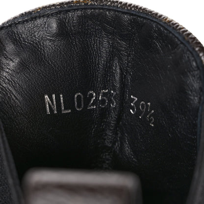 Louis Vuitton Calfskin Monogram Beaubourg Ankle Boots 39.5 Black 8 of 9