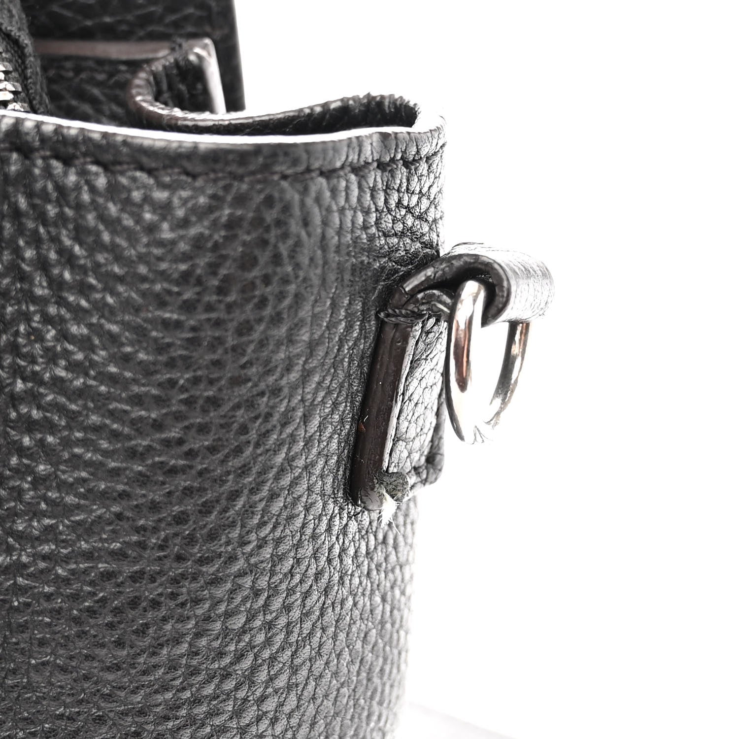 Celine Drummed Calfskin Nano Luggage Black 13 of 16