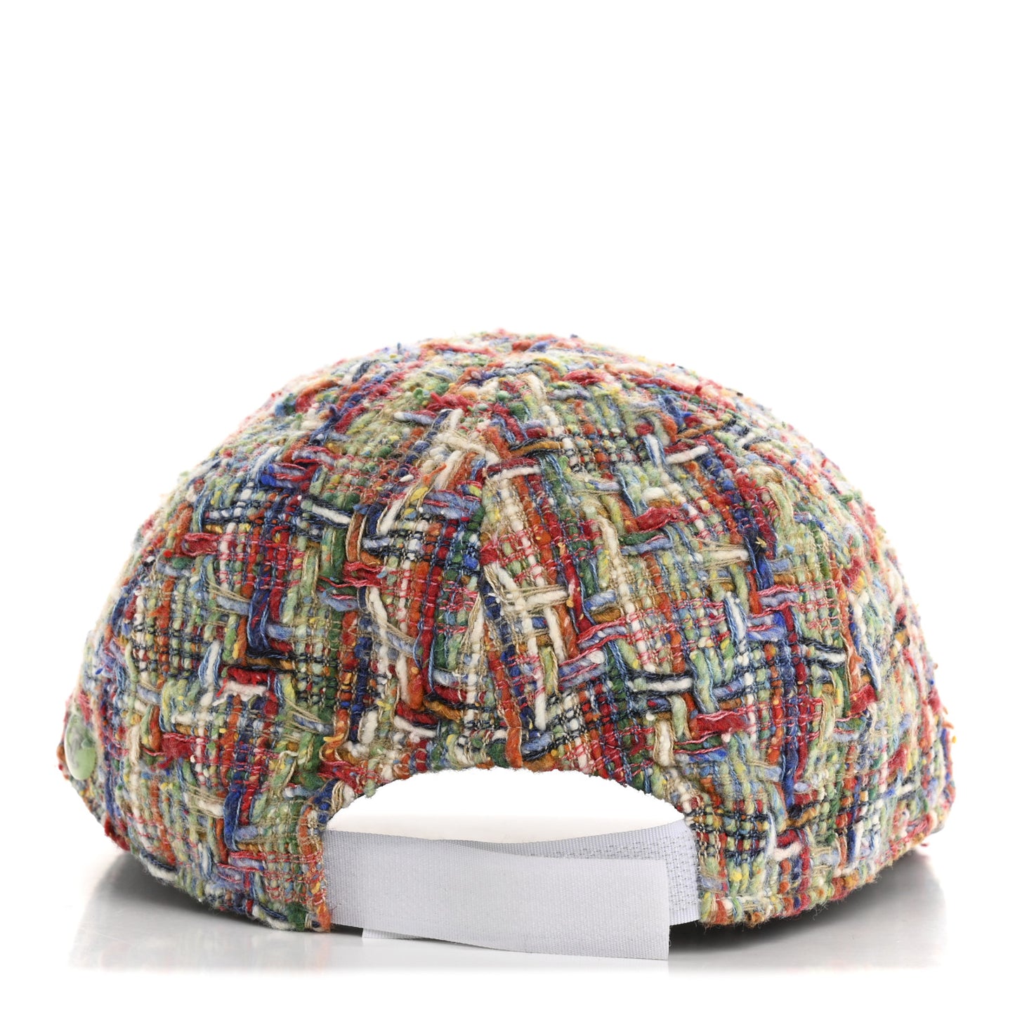 Tweed CC Enamel Cap Hat Red Multicolor