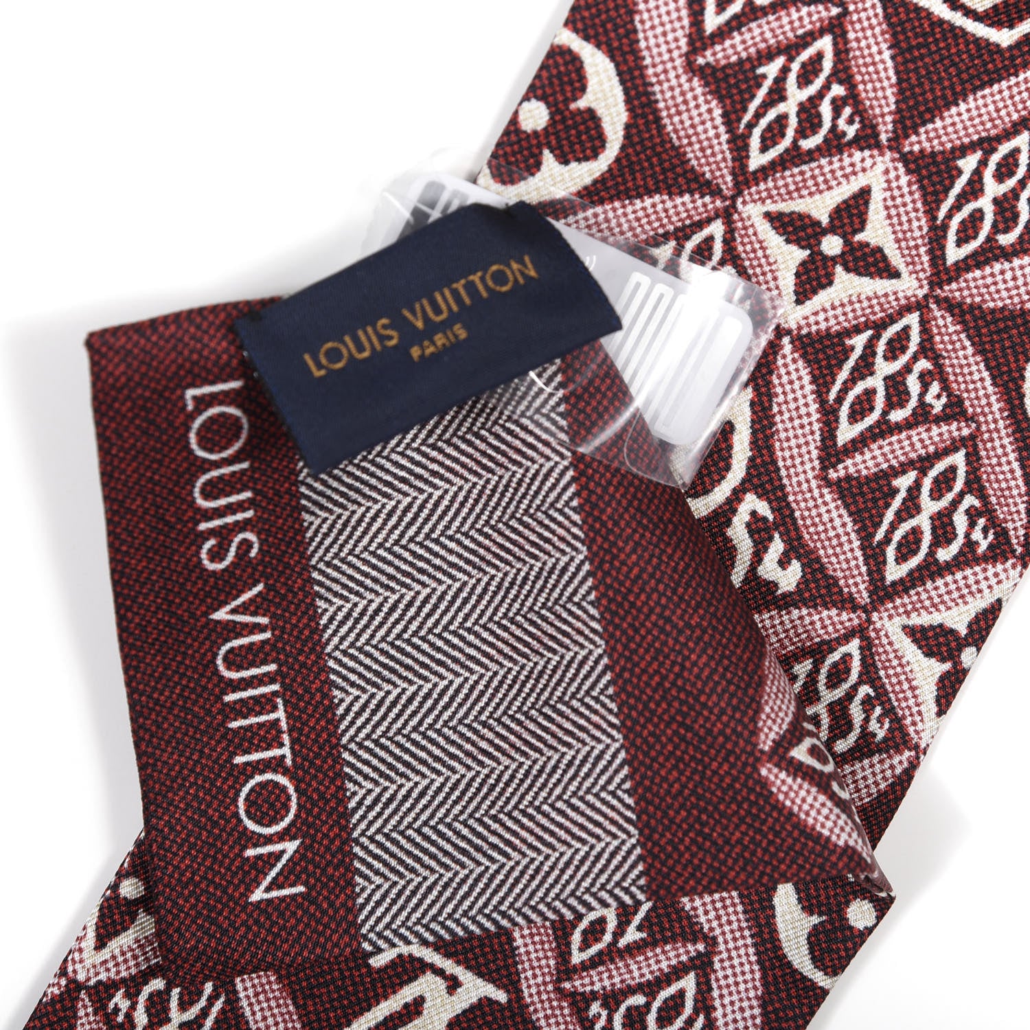 Louis Vuitton Silk Since 1854 Bandeau Bordeaux 3 of 4