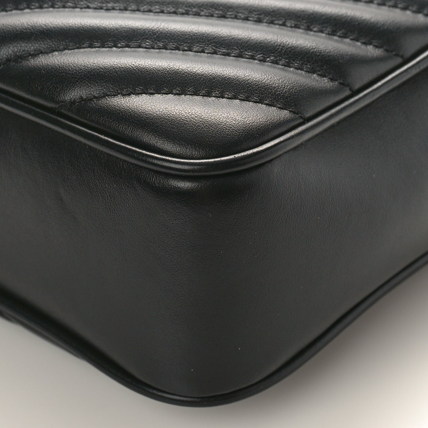 Calfskin Matelasse Monogram Lou Camera Bag Black