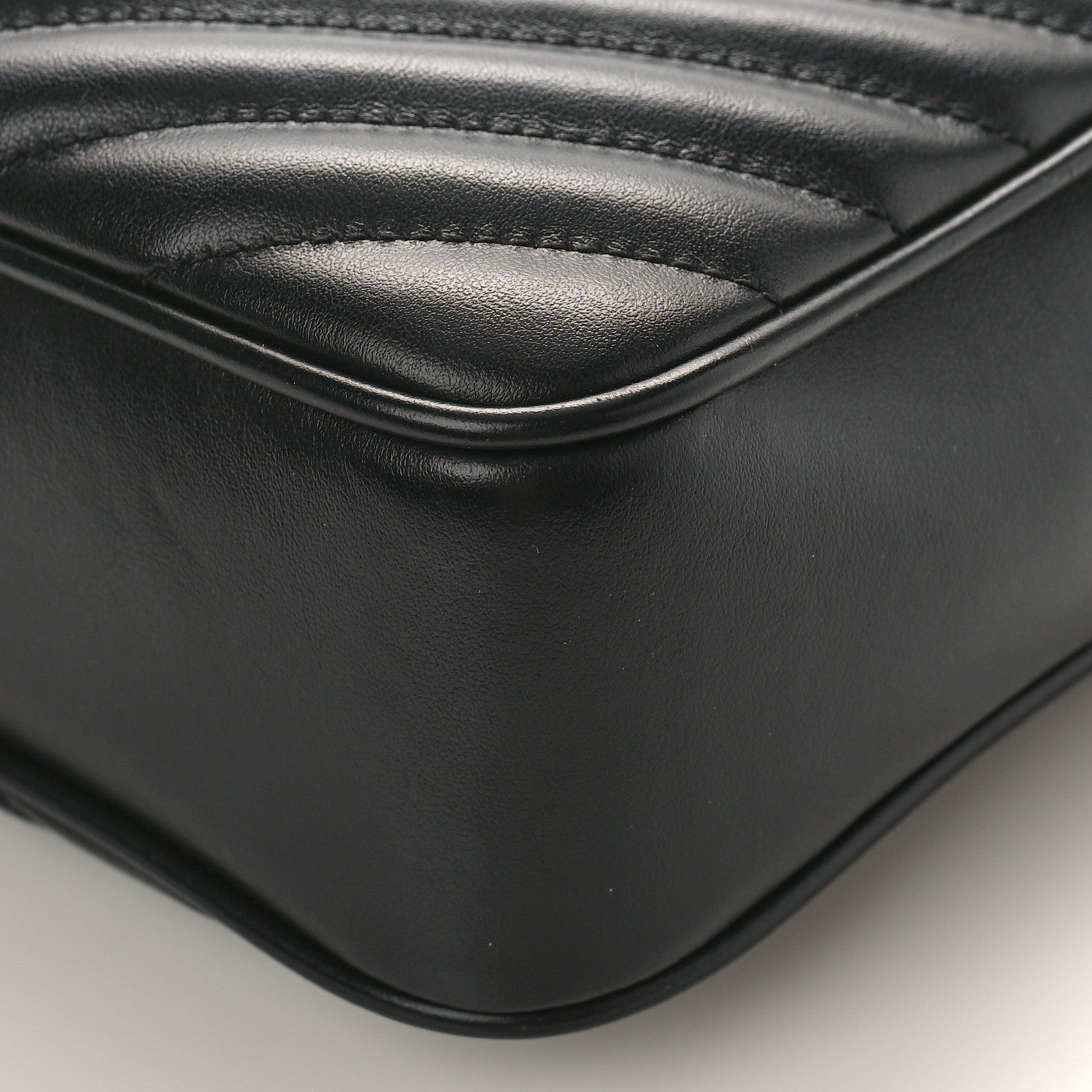 Saint Laurent Calfskin Matelasse Monogram Lou Camera Bag Black 8 of 8