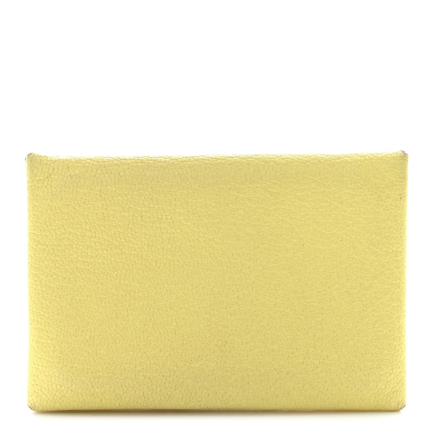Hermes Chevre Mysore Calvi Card Case Limoncello 1 of 10