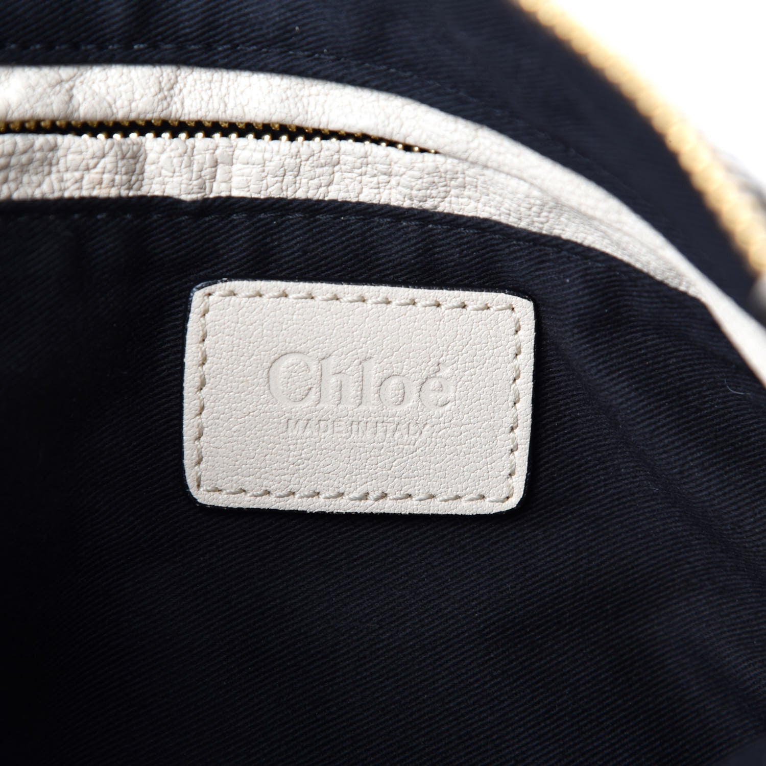 Chloe Calfskin Medium Marcie Satchel Abstract White Black 8 of 12